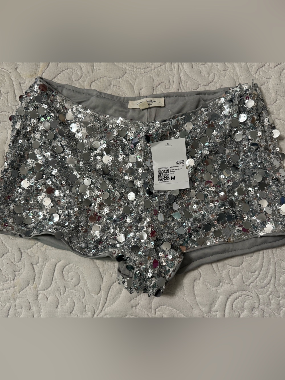 Forever 21 Silver Sequin Women’s Shorts
